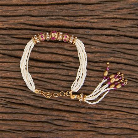 Antique Adjustable Bracelet With Gold Plating
