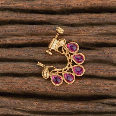 Antique Classic Nose Ring With Matte Gold Plating