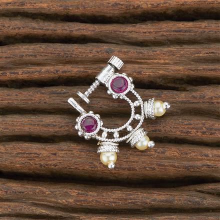 Antique Classic Nose Ring With Matte Rhodium Plating