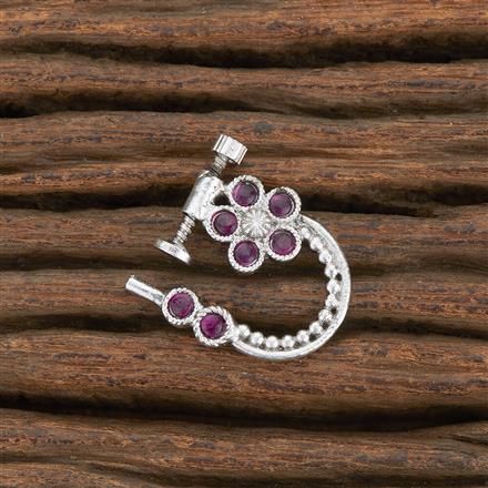 Antique Classic Nose Ring With Matte Rhodium Plating