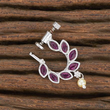 Antique Classic Nose Ring With Matte Rhodium Plating