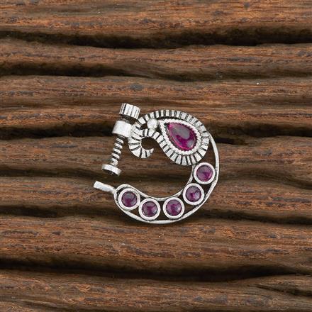 Antique Classic Nose Ring With Matte Rhodium Plating