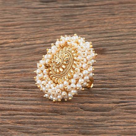 Antique Moti Ring With Gold Plating