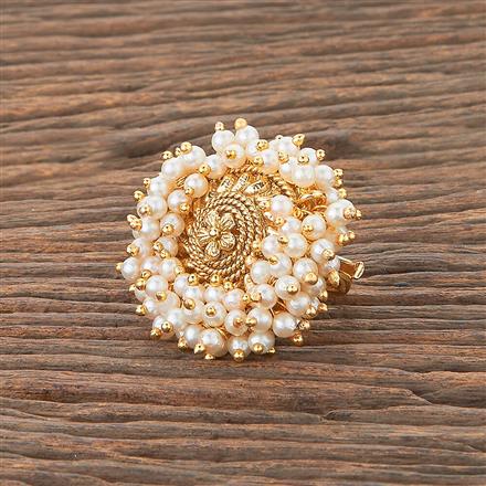 Antique Moti Ring With Gold Plating