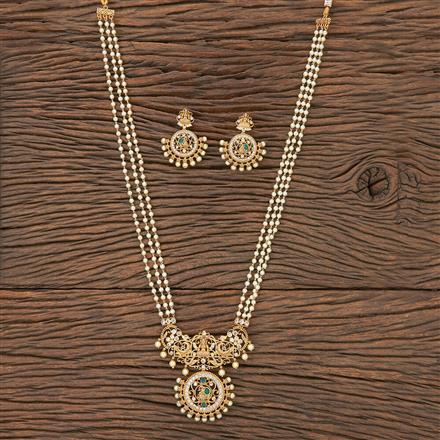 Antique Peacock Pendant Set With Gold Plating