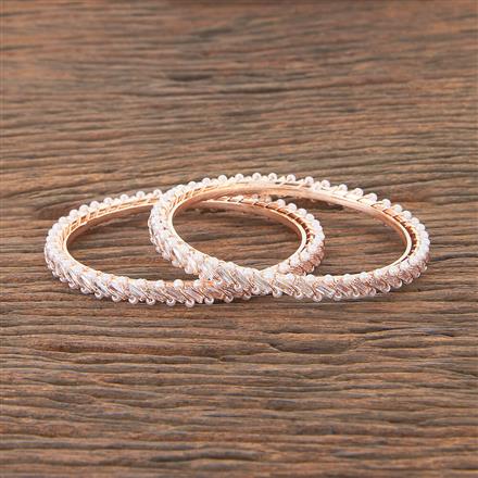 Antique Classic Bangles With Rose Gold Plating