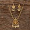 Antique South Indian Necklace With Matte Gold Plating