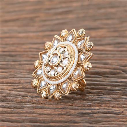 Antique Adjustable Ring With Gold Plating