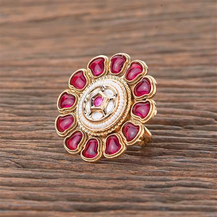 Antique Adjustable Ring With Gold Plating