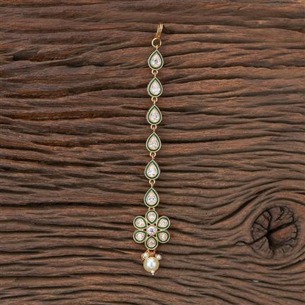 Antique Meenakari Tikka With Gold Plating