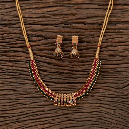 Antique Thushi Necklace With Gold Plating