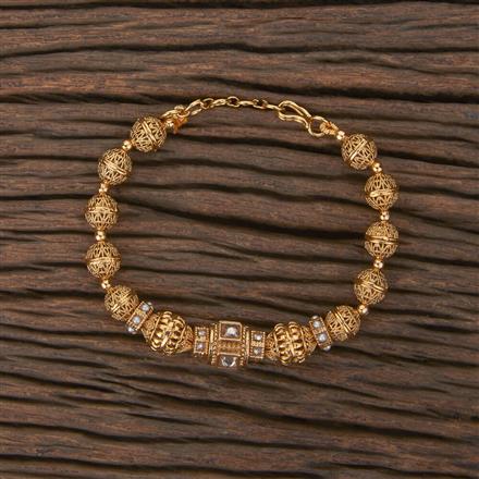 Antique Adjustable Bracelet With Gold Plating