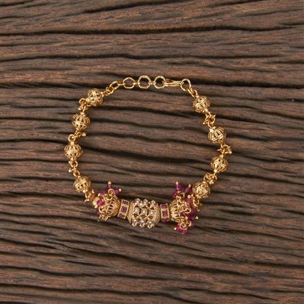 Antique Adjustable Bracelet With Gold Plating