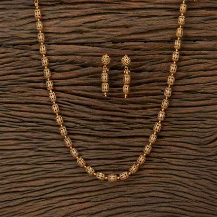 Antique Plain Gold Necklace With Gold Plating