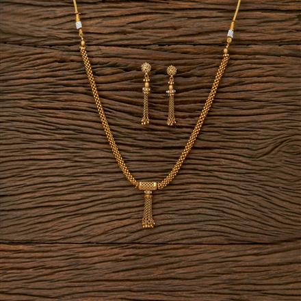 Antique Moti Necklace With Gold Plating