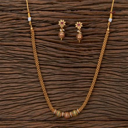 Antique Moti Necklace With Gold Plating