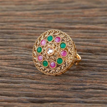 Antique Adjustable Ring With Gold Plating