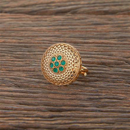 Antique Adjustable Ring With Gold Plating