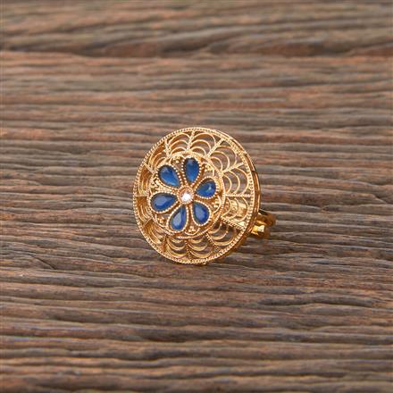 Antique Adjustable Ring With Gold Plating