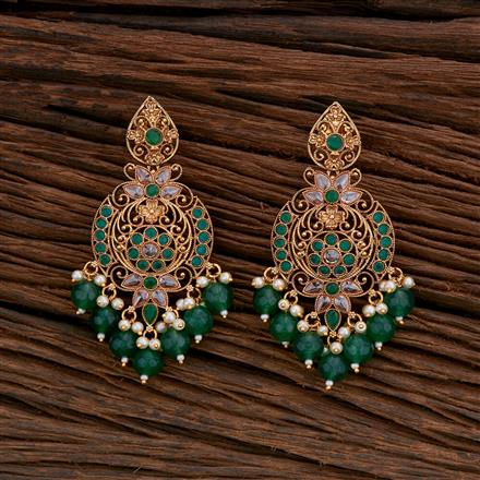 Antique Pearl Earring With Gold Plating