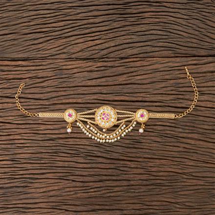 Antique Moti Baju Band With Gold Plating