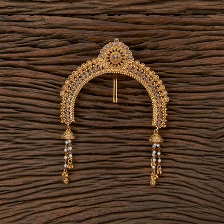 Antique Classic Hair Brooch With Gold Plating