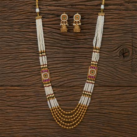 Antique Mala Necklace With Gold Plating