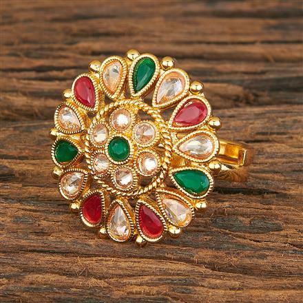 Antique Adjustable Ring With Gold Plating