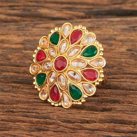 Antique Adjustable Ring With Gold Plating