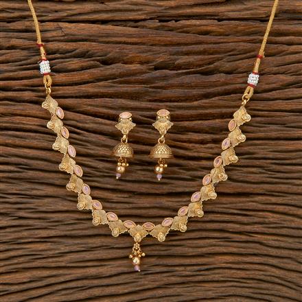 Antique Delicate Necklace With Gold Plating
