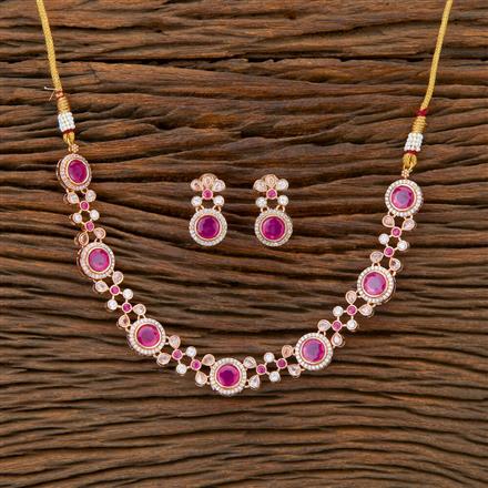 Antique Classic Necklace With Rose Gold Plating