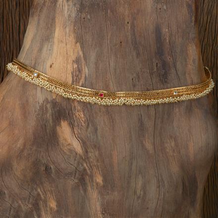 Antique Moti Belt With Gold Plating