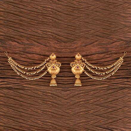 Antique Earcuff With Matte Gold Plating