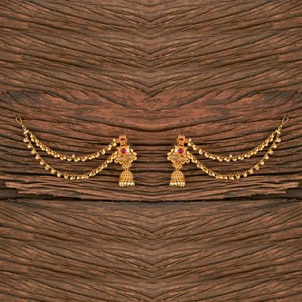 Antique Earcuff With Matte Gold Plating
