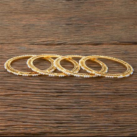 Antique Moti Bangles With Gold Plating