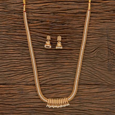 Antique Long Necklace With Gold Plating