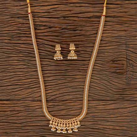 Antique Long Necklace With Gold Plating