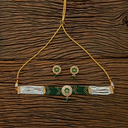 Antique Choker Necklace With Gold Plating