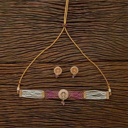 Antique Choker Necklace With Gold Plating