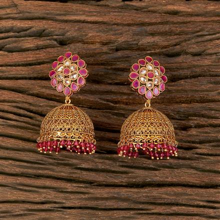Antique Jhumki With Gold Plating