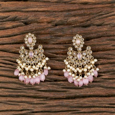 Antique Moti Earring With Mehndi Plating