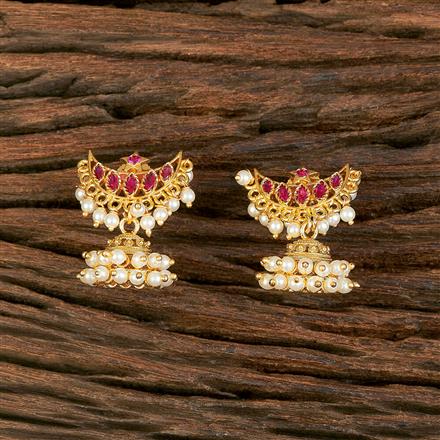 Antique Moti Earring With Gold Plating