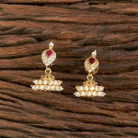 Antique Moti Earring With Gold Plating