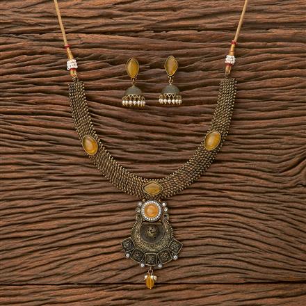 Antique Classic Necklace With Black Plating