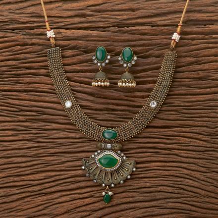 Antique Classic Necklace With Black Plating