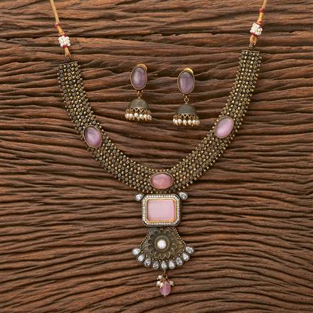 Antique Classic Necklace With Black Plating