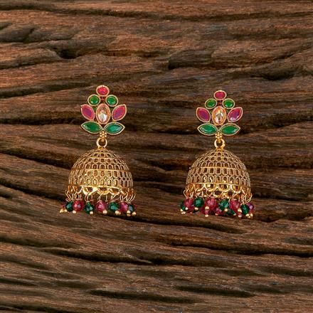 Antique Jhumki With Gold Plating