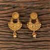 Antique Chand Earring With Matte Gold Plating