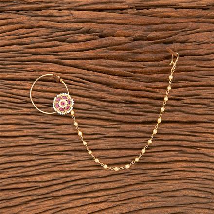 Antique Pressing Nose Ring With Gold Plating