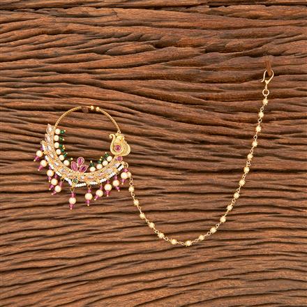 Antique Pressing Nose Ring With Gold Plating